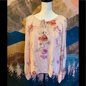 Lovestitch floral cold shoulder shirt size medium